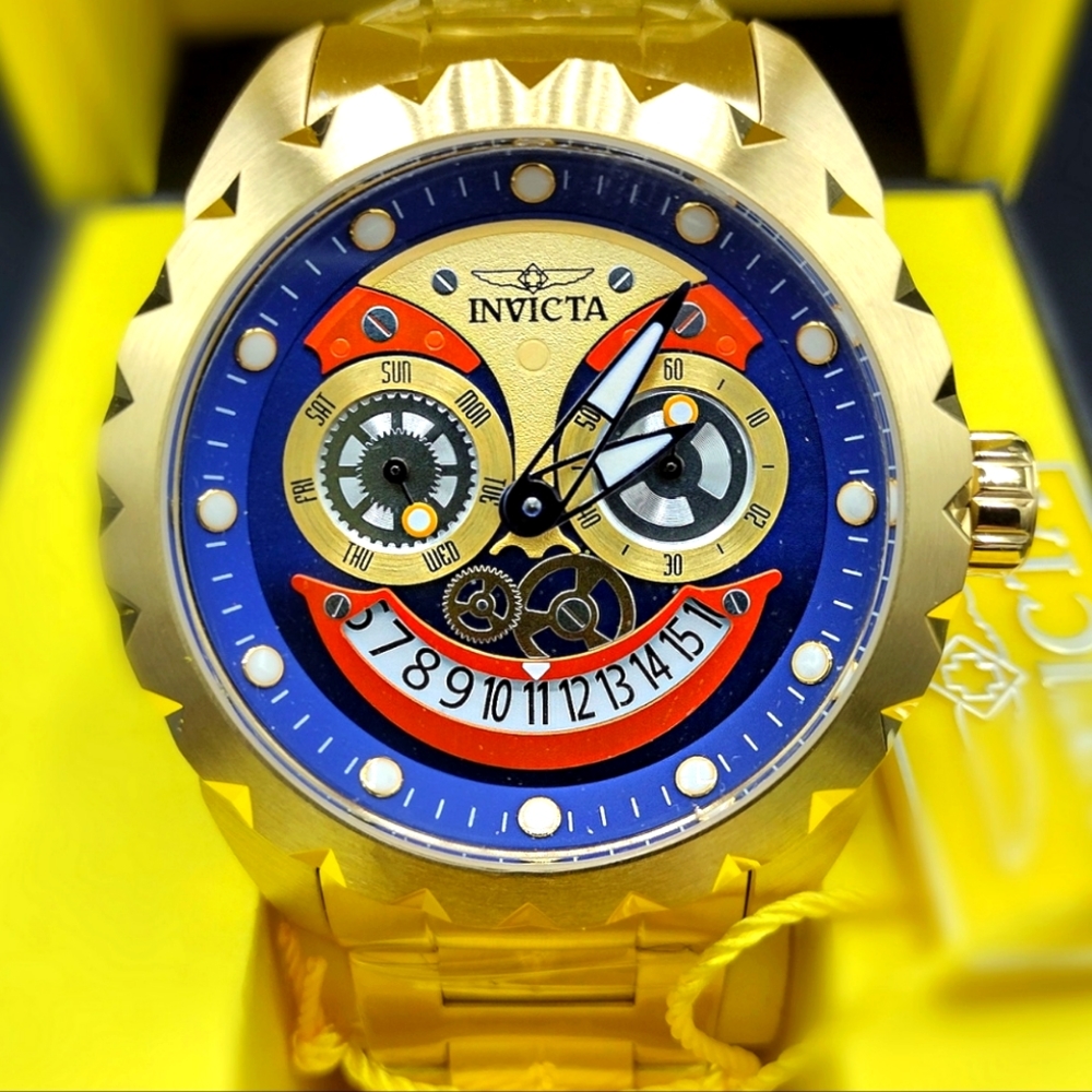 FIRM PRICE-NWOT Invicta Specialty Men's gold tone Watch.(WATCH ONLY)